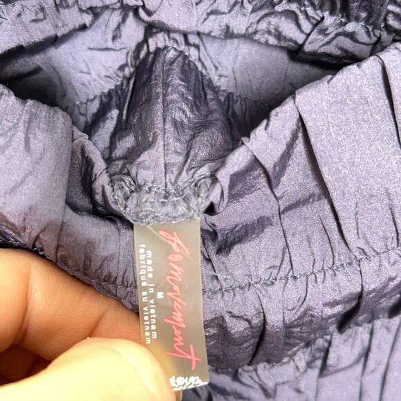 FREE PEOPLE Movement Way Home High Waist Joggers Deep Sea Blue Purple {GG22} - Picture 5 of 5